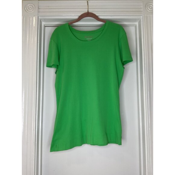 Lilly Pulitzer Tops - Lily Pulitzer 100% Pima Classic Green Cotton Tee Size XL